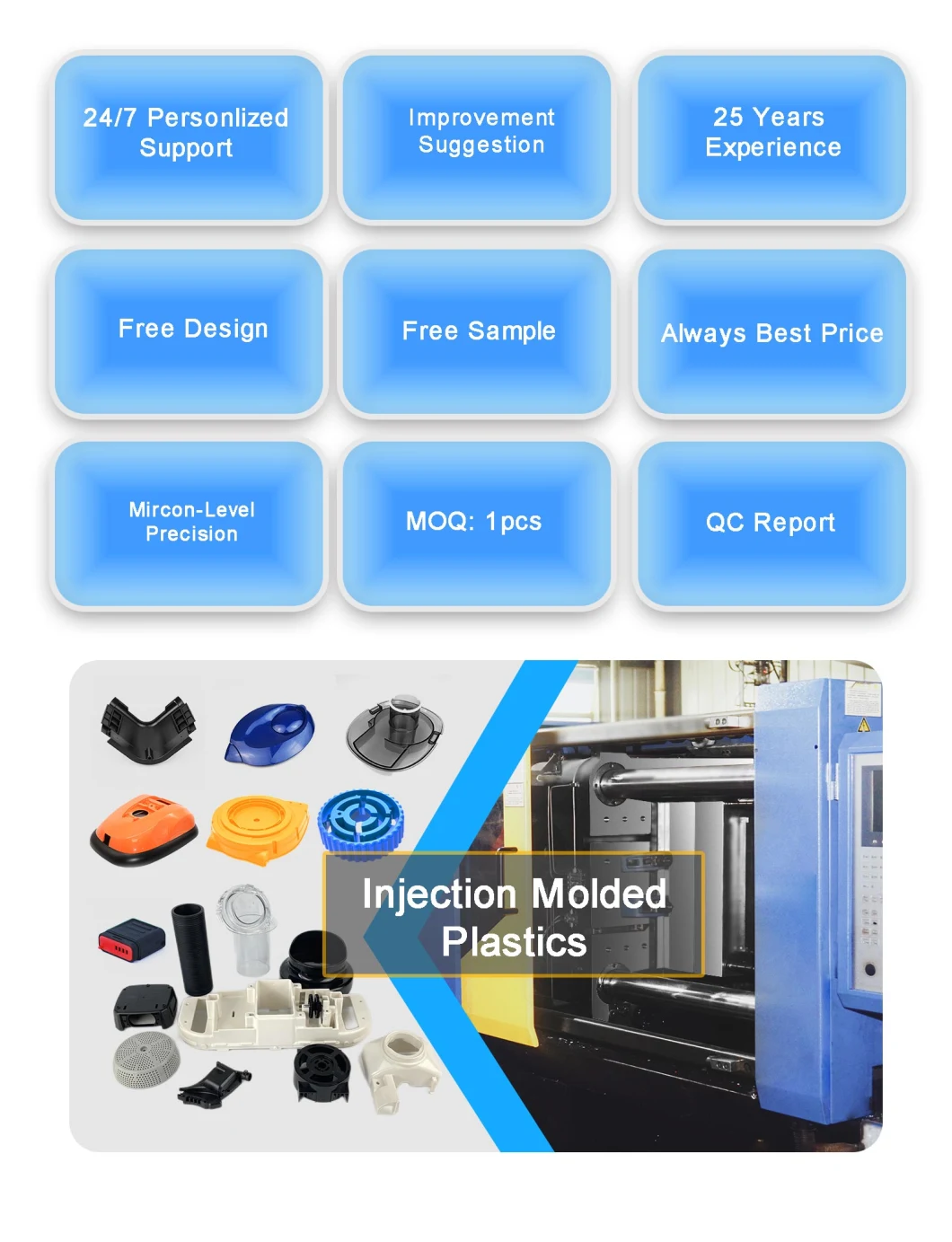 Design and Manufacturing Custom Injection Molding Part China Plastic Mold Maker